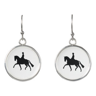 Dressage Horse Trot Earrings