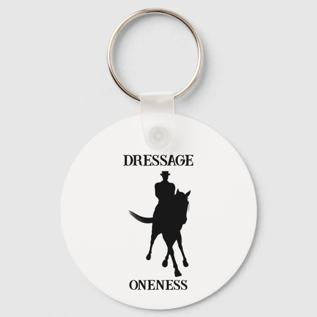 Dressage Is Oneness Horse Light Keychain (Front)