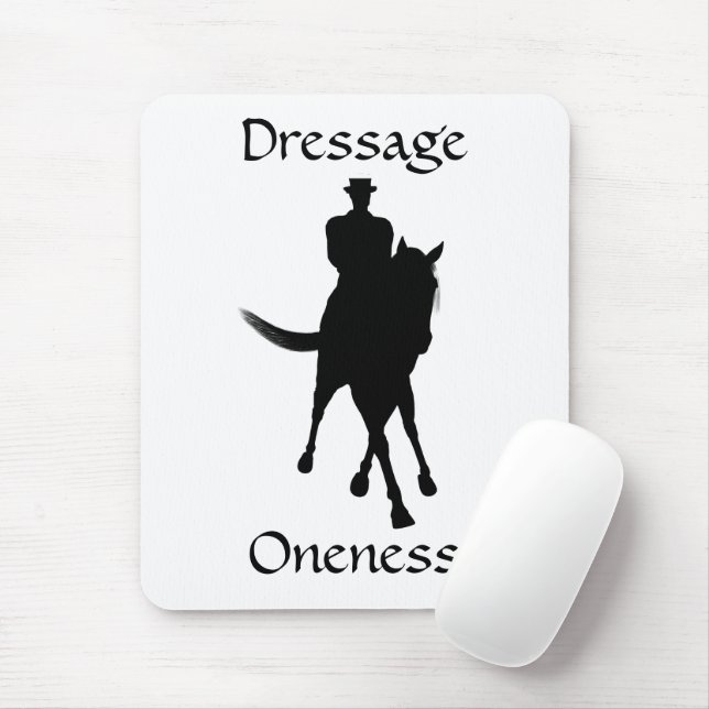 Dressage Is Oneness Horse Rider Mouse Pad (With Mouse)