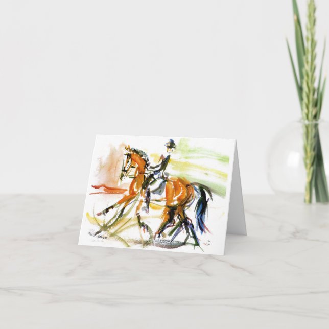 Dressage Note Card (Front)