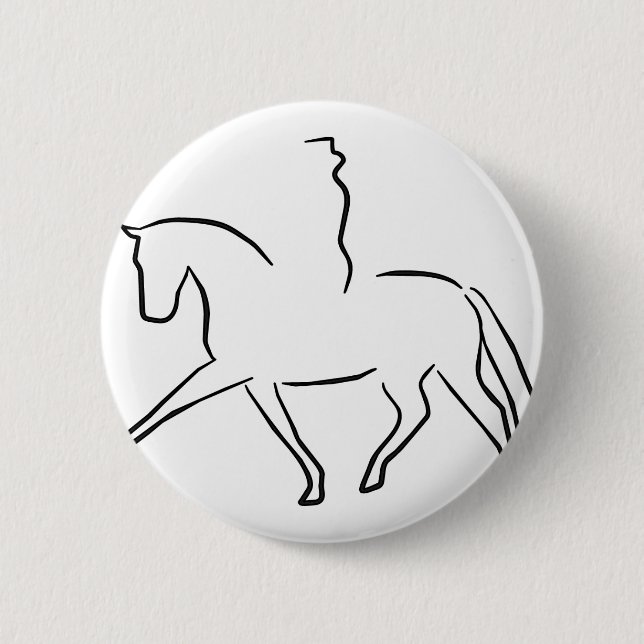 dressage pinback button (Front)