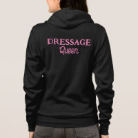 Dressage Queen Cute Pink Retro Script Equestrian