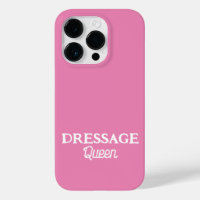 Dressage Queen Cute Pink Script Equestrian