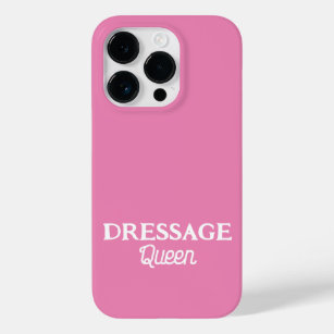 Dressage Queen Cute Pink Script Equestrian Case-Mate iPhone 14 Pro Case