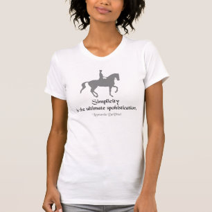 Dressage Rider da Vinci Quote T-Shirt