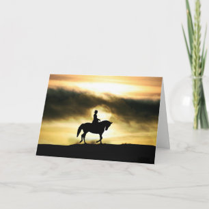 Dressage Rider Horse Sympathy Card