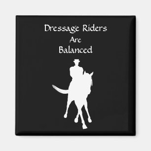 Dressage Riders Are Balanced Horse Dark Magnet