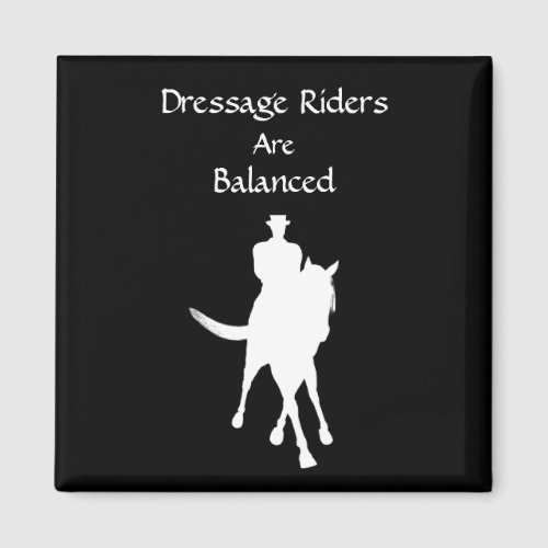 Dressage Riders Are Balanced Horse Dark Magnet