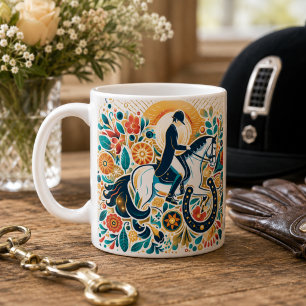 Dressage Riding Rider Horse Mug