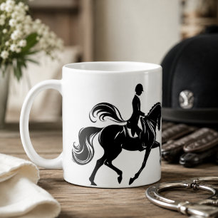 Dressage Riding Rider Horse Mug