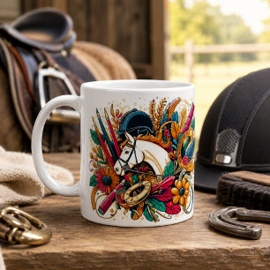Dressage Riding Rider Horse Mug