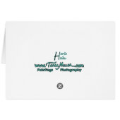 Dressage Three Trainers Card (Back Horizontal)
