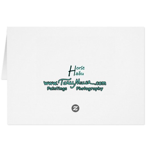Dressage Three Trainers Card (Back Horizontal)
