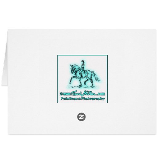 Dressage Three Winners Card (Back Horizontal)