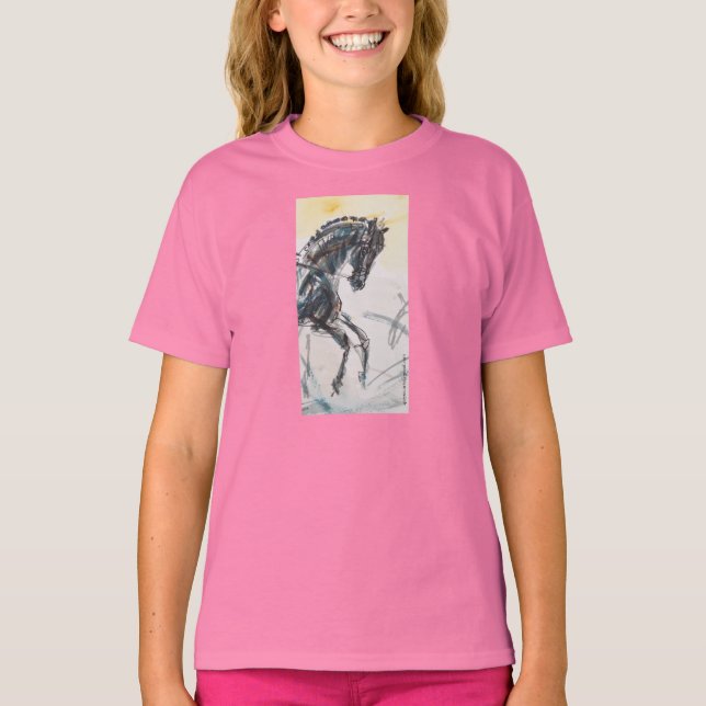 Dressage Watercolor T-Shirt (Front)