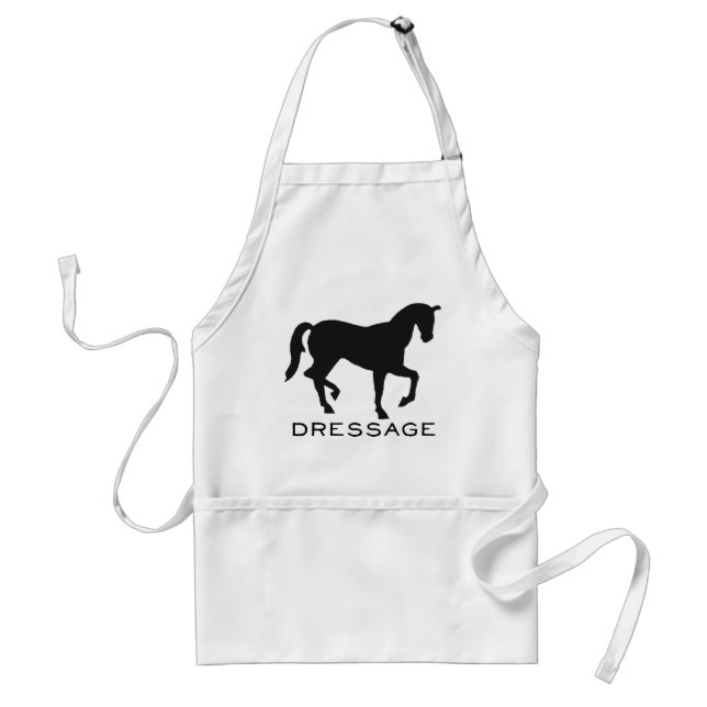 Dressage With Horse In Frame Adult Apron (Front)