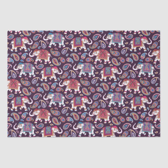 Dressed Elephant Tissue Paper (Front)