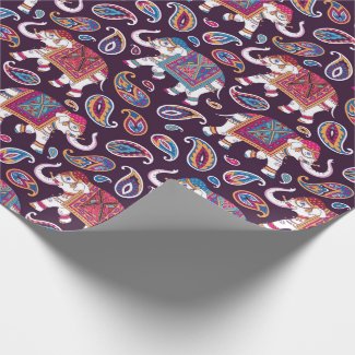 Dressed Elephant Wrapping Paper