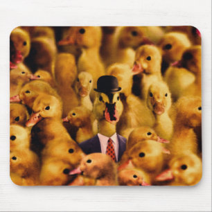 Dressed For Success Duck Mouse Pad