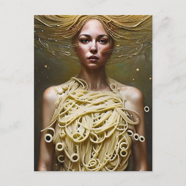 Dressed in Pasta Postcard (Front)