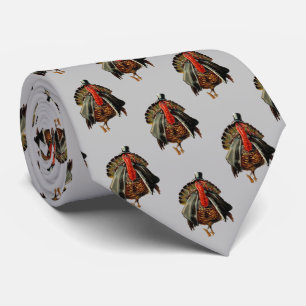 DRESSED THANKSGIVING TURKEY NECK TIE