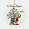 Dressed Up Couple With Dog Personalized Ornament