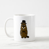 Dressed up Groundhog Coffee Mug (Left)