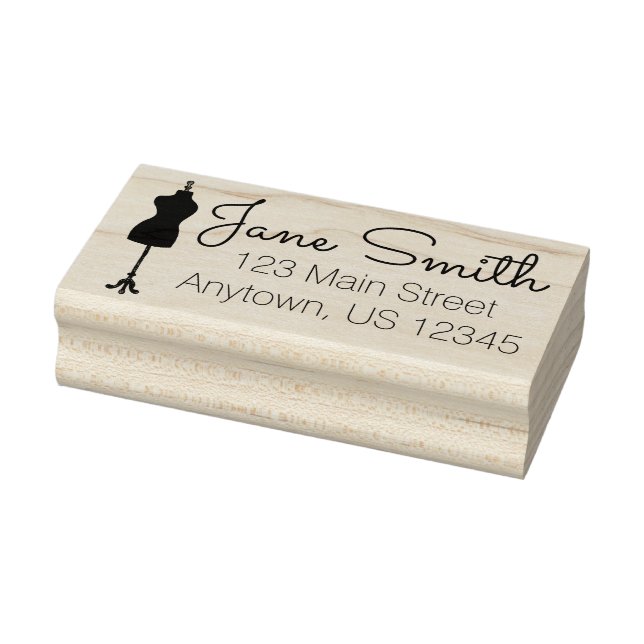 Dressform Mannequin Fashion Costume Designer Sew Rubber Stamp (Stamp)
