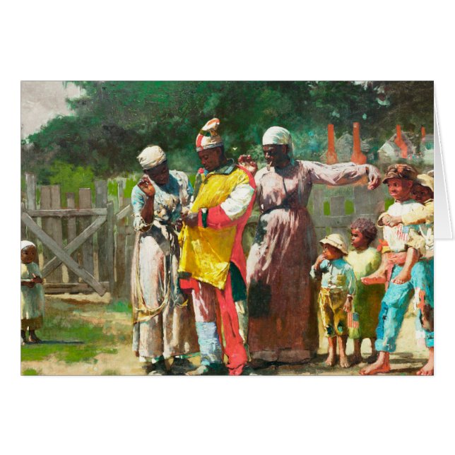Dressing for the Carnival by Winslow Homer  Cards (Front Horizontal)