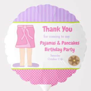Dressing Gown Pyjamas and Pancakes Party Balloon