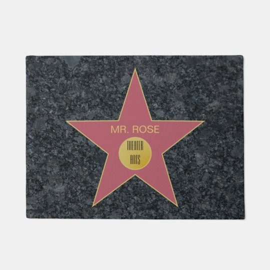 Dressing Room Star Doormat | Zazzle.com