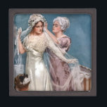 Dressing the bride gift box<br><div class="desc">Vintage bride on her wedding day</div>