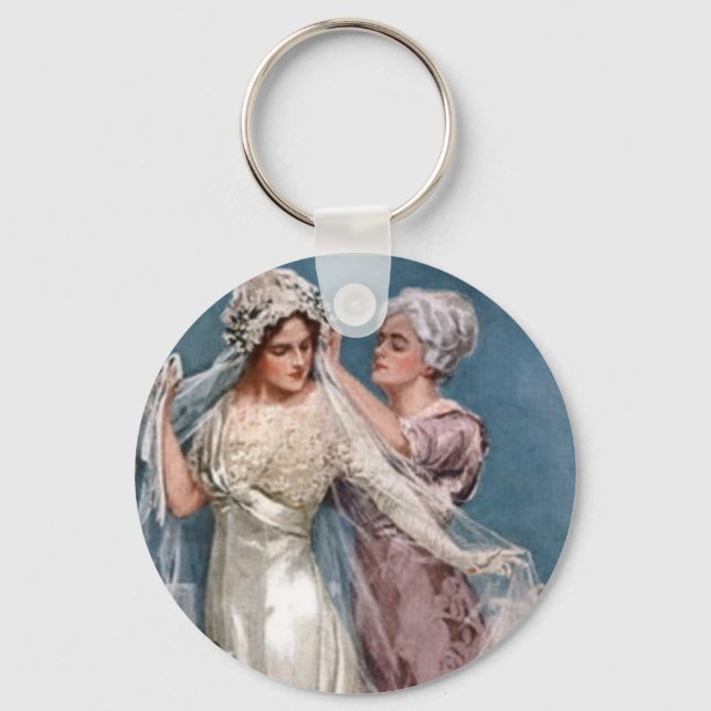 Dressing the Bride Keychain (Front)