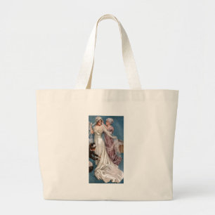 Dressing the Bride Large Tote Bag