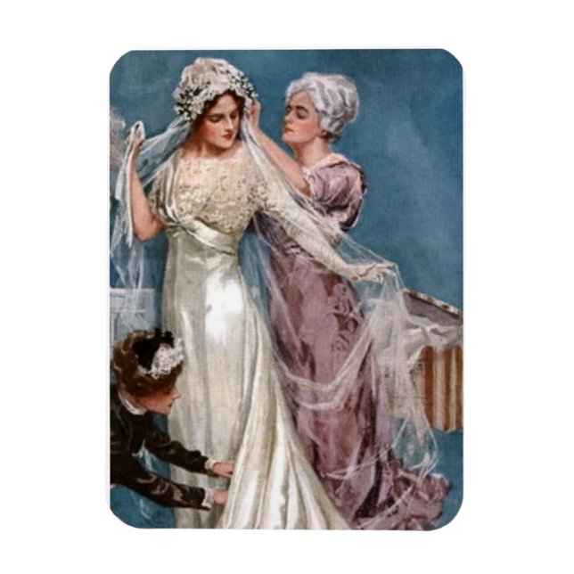 Dressing the bride magnet (Vertical)