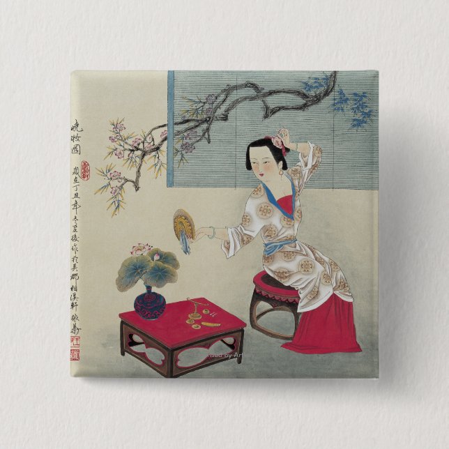 Dressing up in the Morning Button (Front)