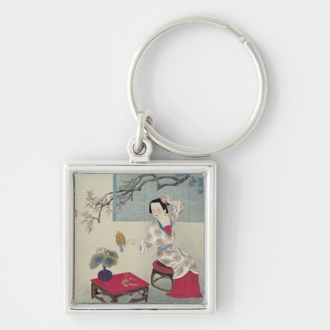 Dressing up in the Morning Keychain (Front)