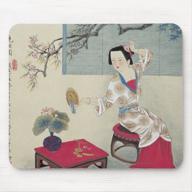 Dressing up in the Morning Mouse Pad (Front)