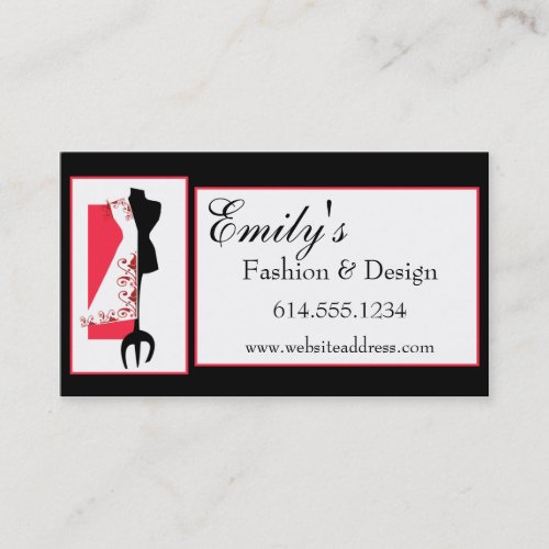Dressmaker #2 D2 Fashion Sewing Business Cards