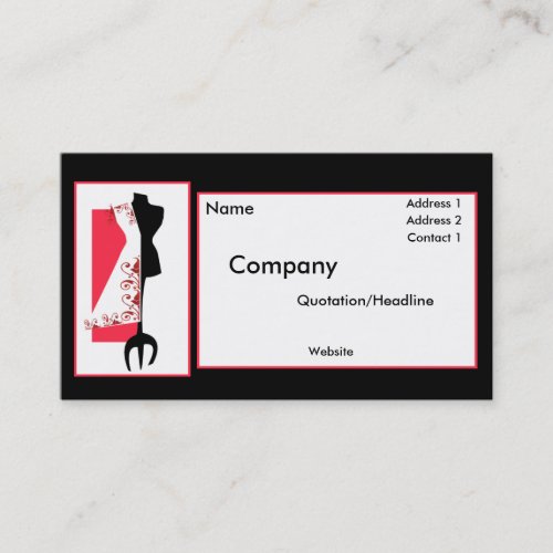 Dressmaker #2/Fashion Design Business Cards