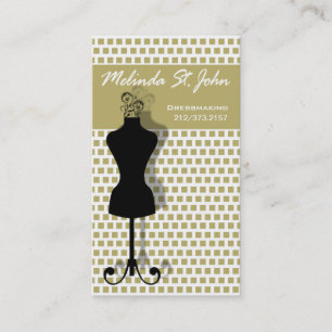 Dressmaker Mannequin Sewing Fashion Designer Business Card