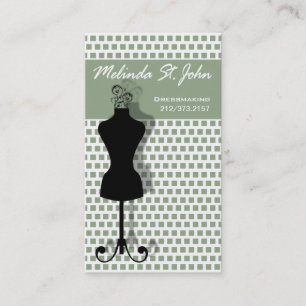 Dressmaker Mannequin Sewing Fashion Designer Business Card