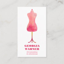 Dressmaker Seamstress Tailor Clothing Mannequin Bu Business Card