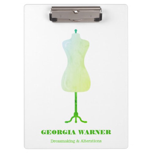 Dressmaker Seamstress Tailor Clothing Mannequin Clipboard