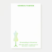 Dressmaker Seamstress Tailor Sewing Watercolor Post-it Notes