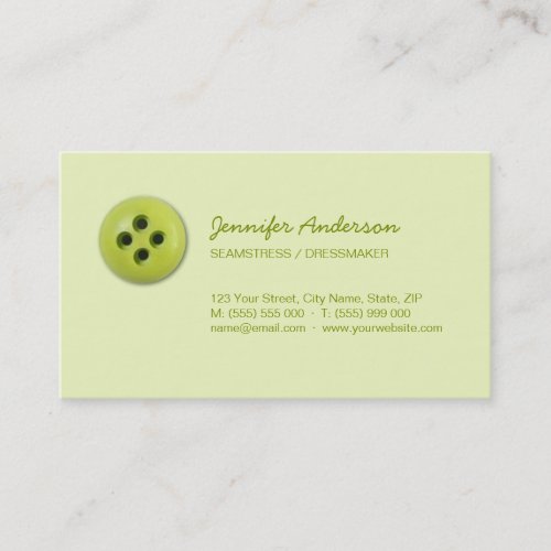 Dressmaker / Tailor / Seamstress business card