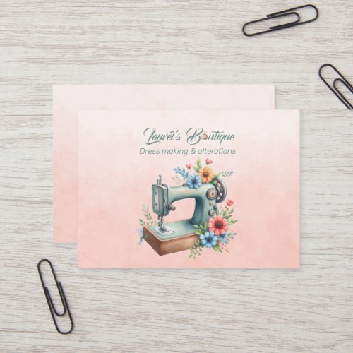 Dressmaking and Alterations Boutique  Business Card
