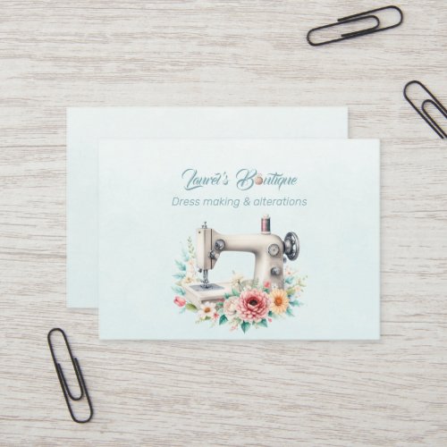 Dressmaking and Alterations Boutique  Business Card