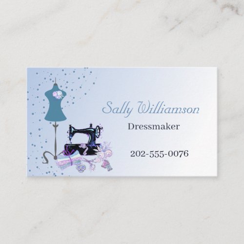 Dressmaking Seamstress Business Card