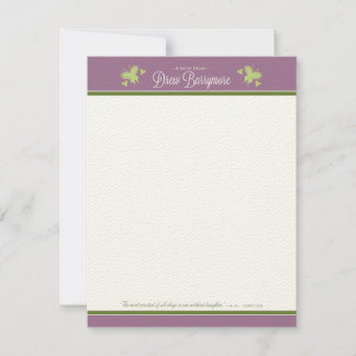 Drew Barrymore custom Flat Note Cards